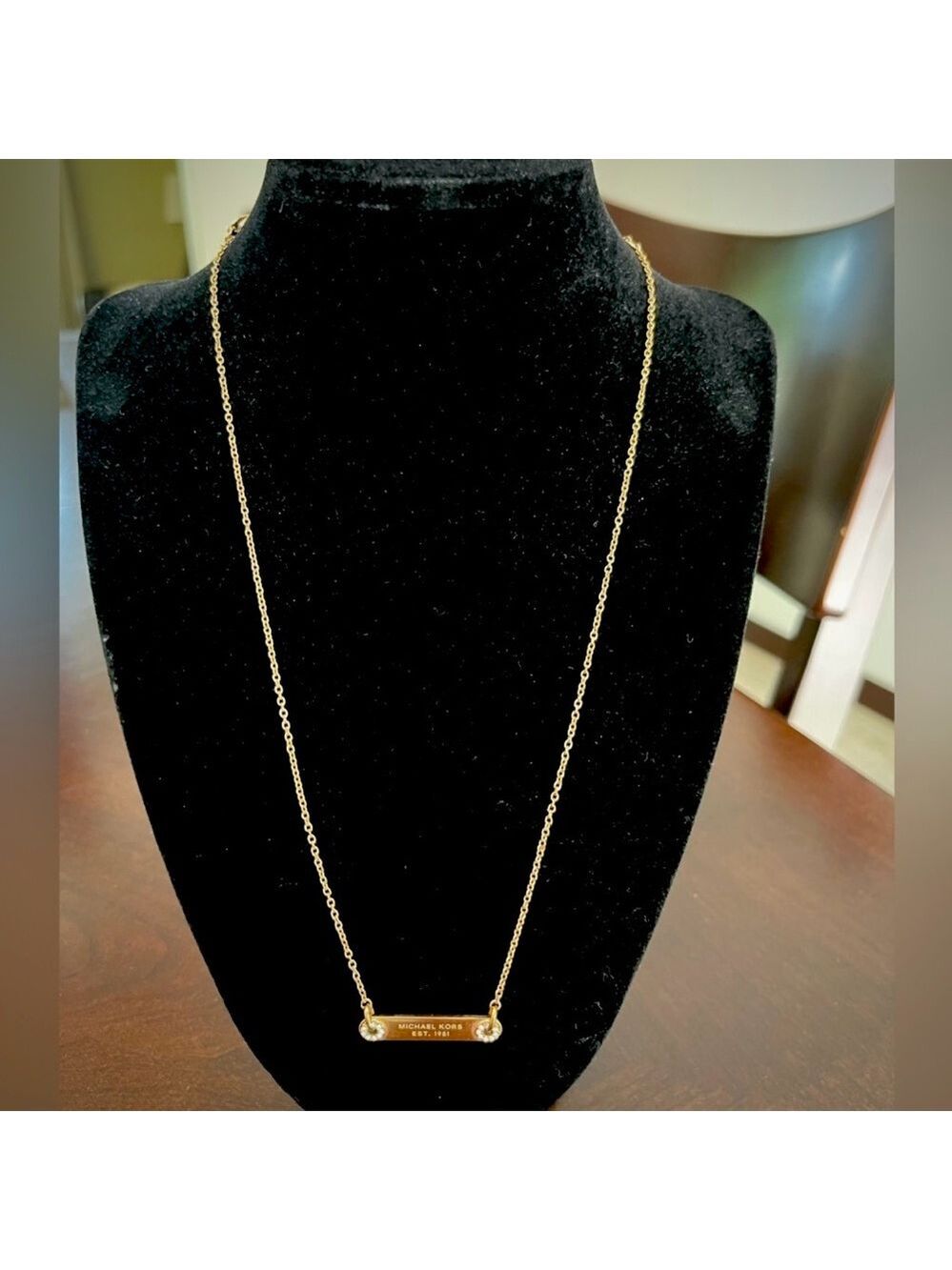 Michael Kors Gold Bar Necklace - Picture 3 of 4